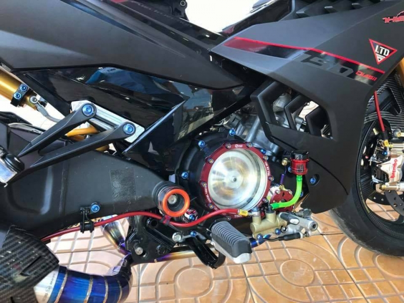 Xe Exciter 150 Đen Nhám Độ Dàn Đồ Chơi Phân Khối Lớn Siêu Khủng - 4