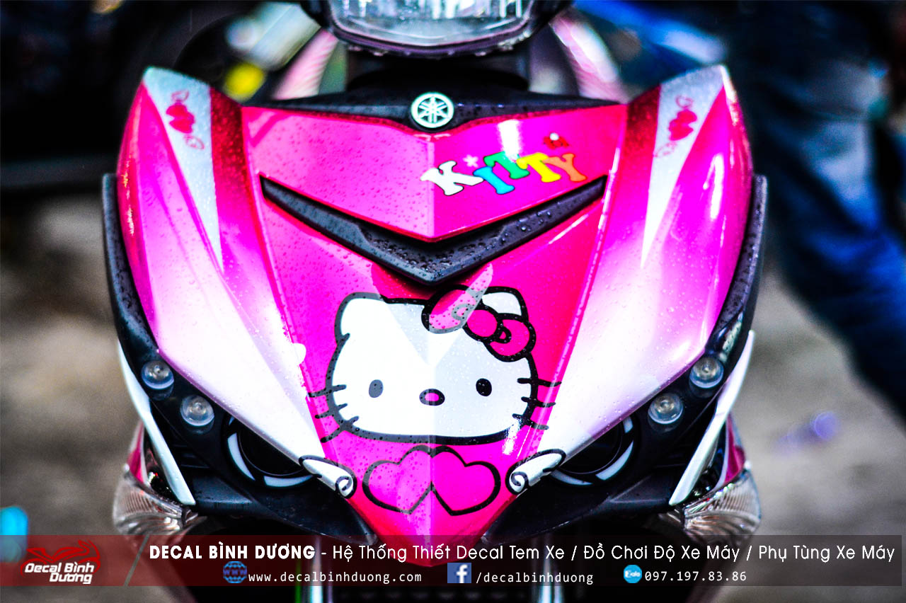Tem Xe Exciter 150 Hồng Bạc Hello Kitty Siêu Cá Tính Cho Bạn Trẻ Năng Động
