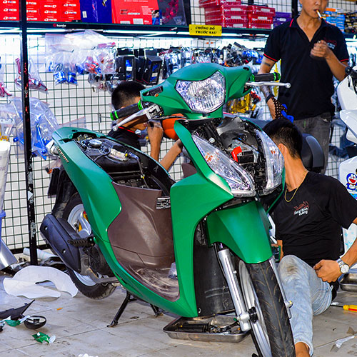 Sơn xe máy Honda Vision màu Xanh xám mờ MTP4252K  Shopee Việt Nam
