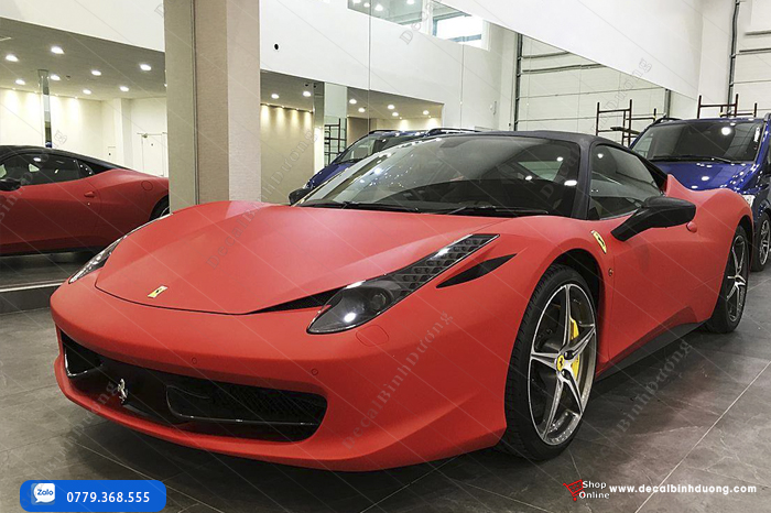 Wrap Full Ferrari 458 Italia Matte Red Nhám Sang Trọng – WRAPVN