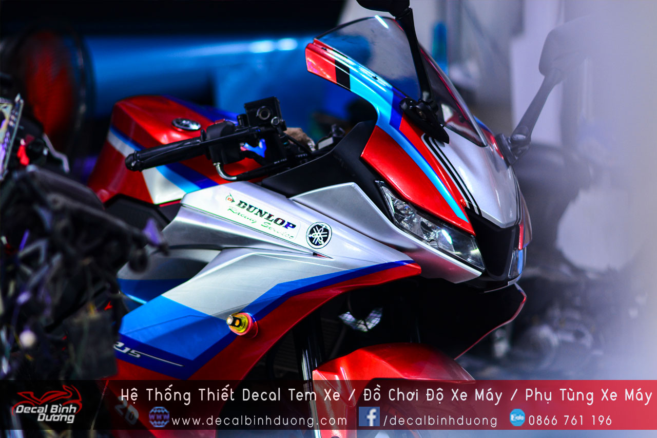 Tem yamaha R15 candy sang trọng cực đẹp