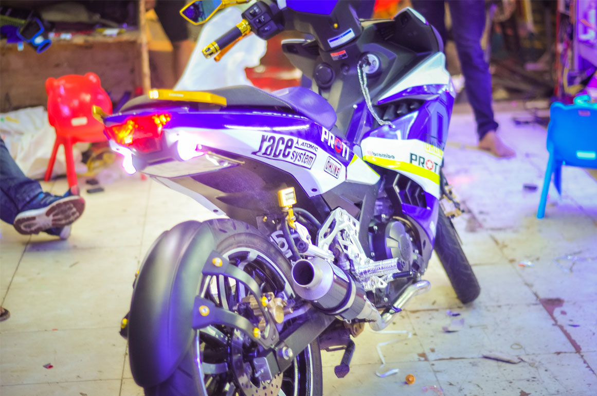 Exciter 135 bản độ siêu chiến binh của biker Quang Tri