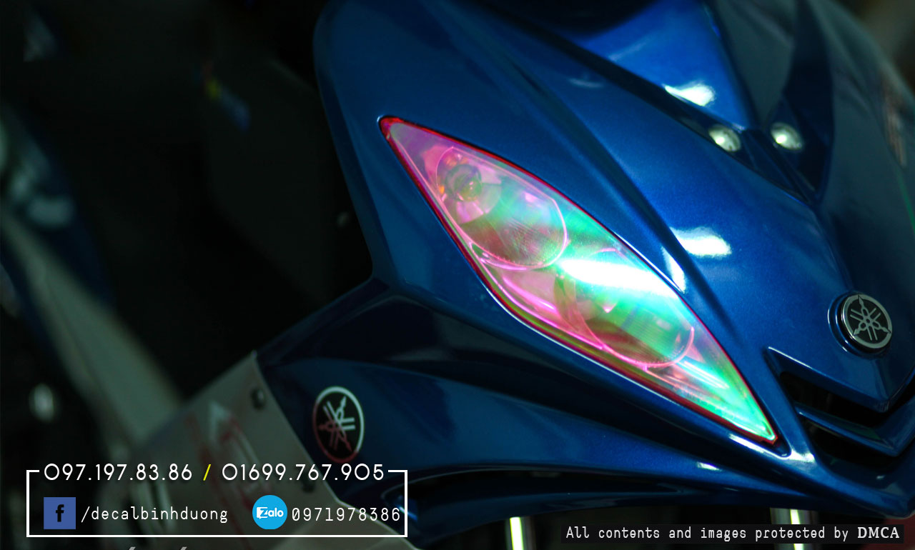 Film Chóa Đèn titan cho xe máy
