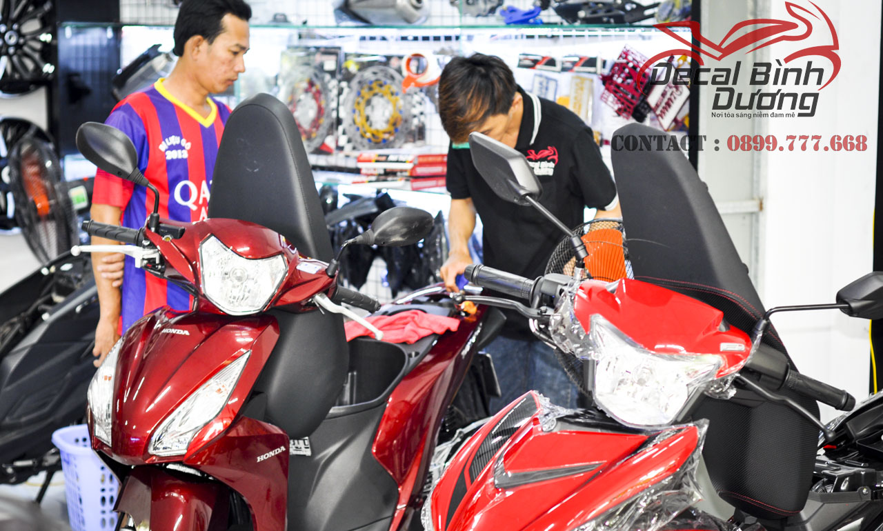 Xe Máy Theo Yêu Cầu - Dán Decal Xe Máy - Một Chủ Nhật Tại Shop  ô tô Suzuki đại lợi