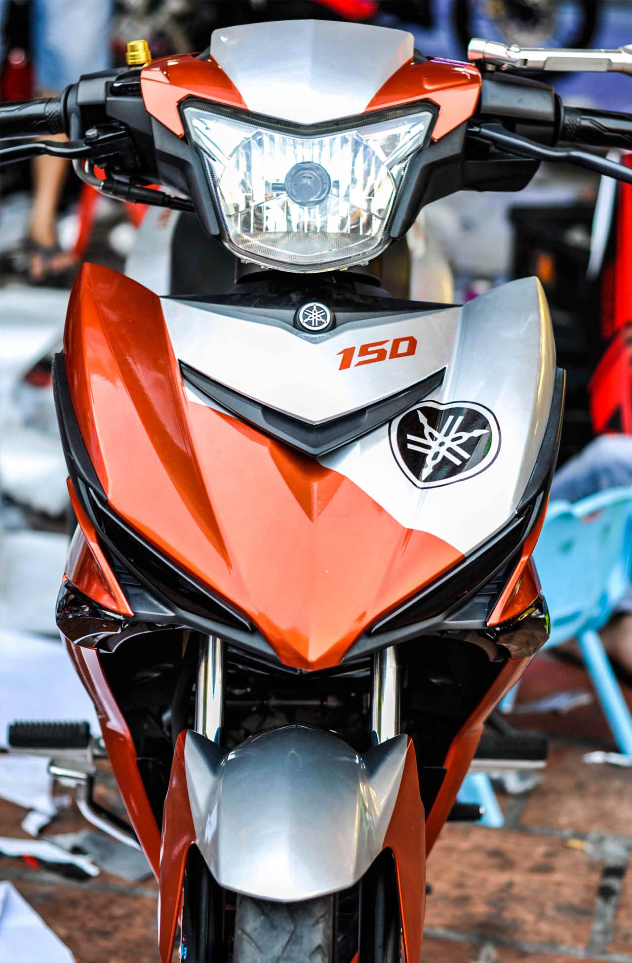 Tem Xe Exciter 150 Màu Cam Phong Cách Thể Thao  Chợ Moto  Mua bán rao vặt  xe moto pkl xe côn tay moto phân khối lớn moto pkl ô tô xe hơi