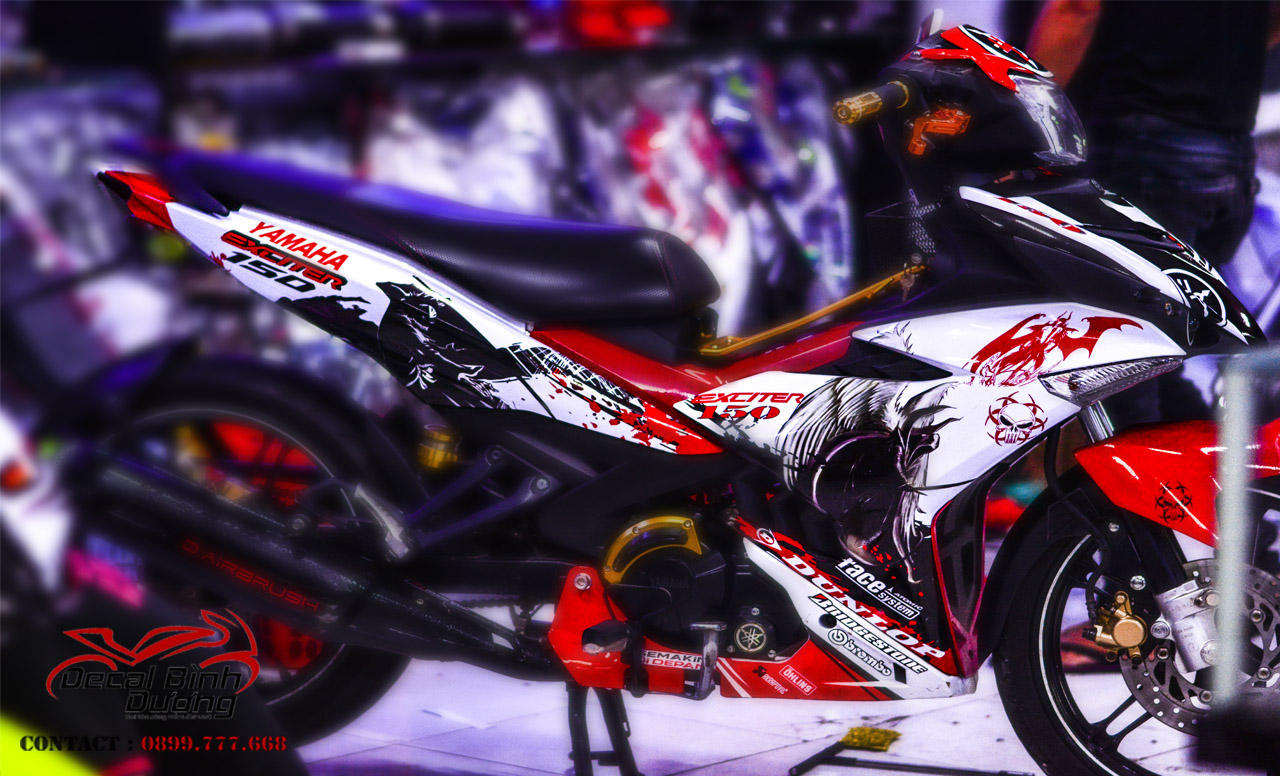 Tem Xe Exciter 150 Đẹp Nhất Phiên Bản Samurai | Chợ Moto - Mua Bán Rao Vặt  Xe Moto Pkl Xe Côn Tay Moto Phân Khối Lớn Moto Pkl Ô Tô Xe Hơi