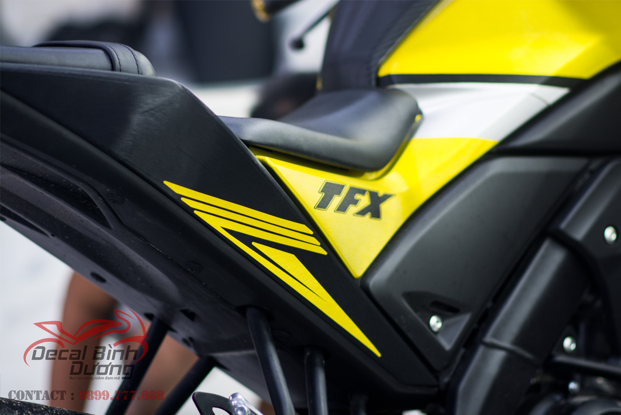 Tem Xe Yamaha TFX 150 Vàng Đen