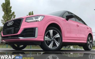 Dán Đổi Màu Audi Wrap Full Ô Tô Gloss Light Pink