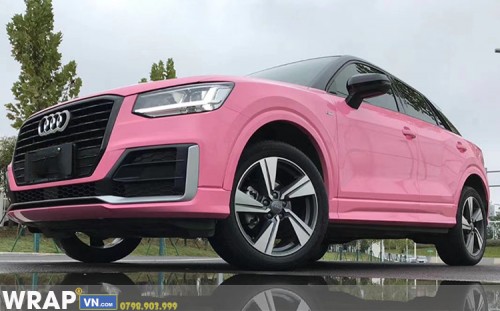 Dán Đổi Màu Audi Wrap Full Ô Tô Gloss Light Pink