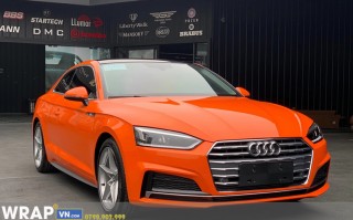 Dán Đổi Màu Audi Wrap Full Ô Tô Ultra Gloss Orange Luxury