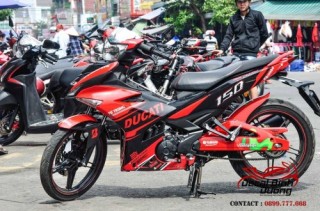 Decal Xe Exciter 150 Đỏ Đen Ducati Sang Chảnh